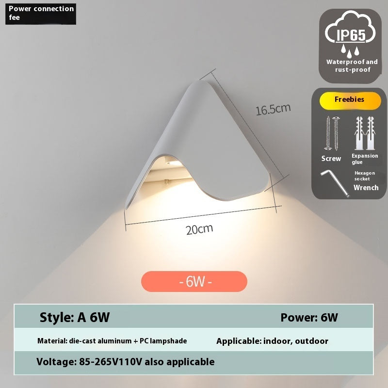 Triangular LED Outdoor Wall Lamps Waterproof