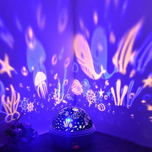 Star projector lamp USB baby sleep