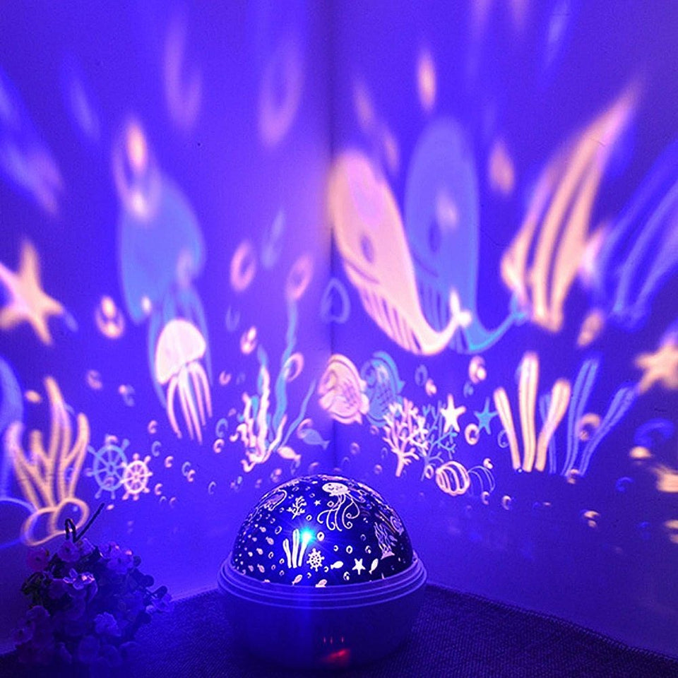 Star projector lamp USB baby sleep
