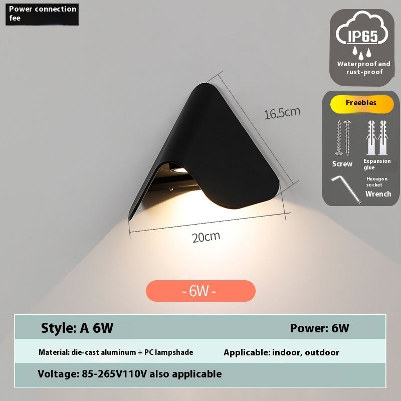 Triangular LED Outdoor Wall Lamps Waterproof