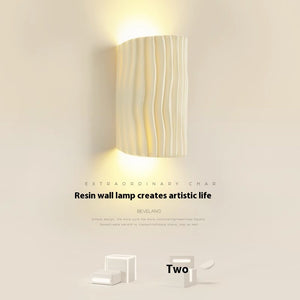 Bedroom Bedside Resin Wall Lamp