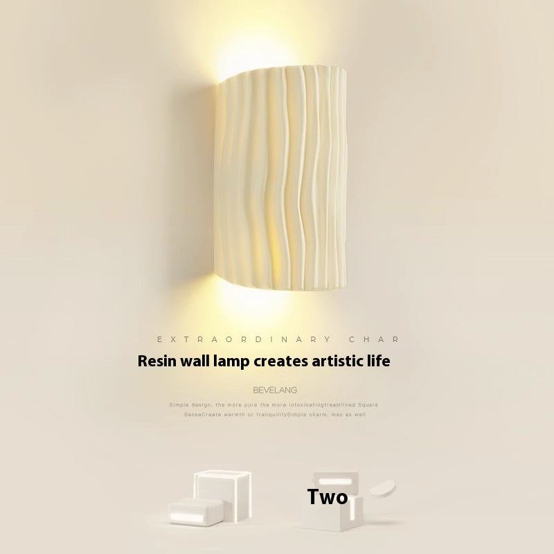 Bedroom Bedside Resin Wall Lamp